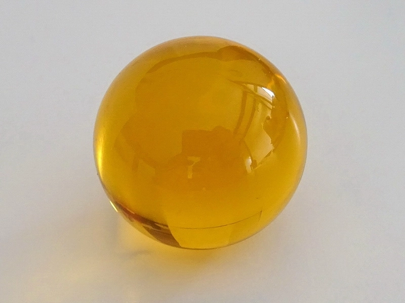 Crystal Glass Balls 40 mm Amber | Crystal Balls | Crystal Spheres